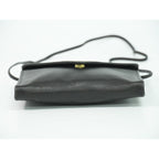 Saint Laurent Yves YSL Leather Shoulder Bag Pochette Black — view 3