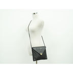 Saint Laurent Yves YSL Leather Shoulder Bag Pochette Black — view 6