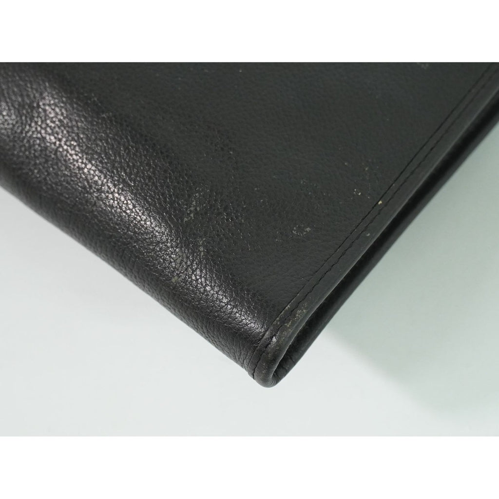 Saint Laurent Yves YSL Leather Shoulder Bag Pochette Black — view 7