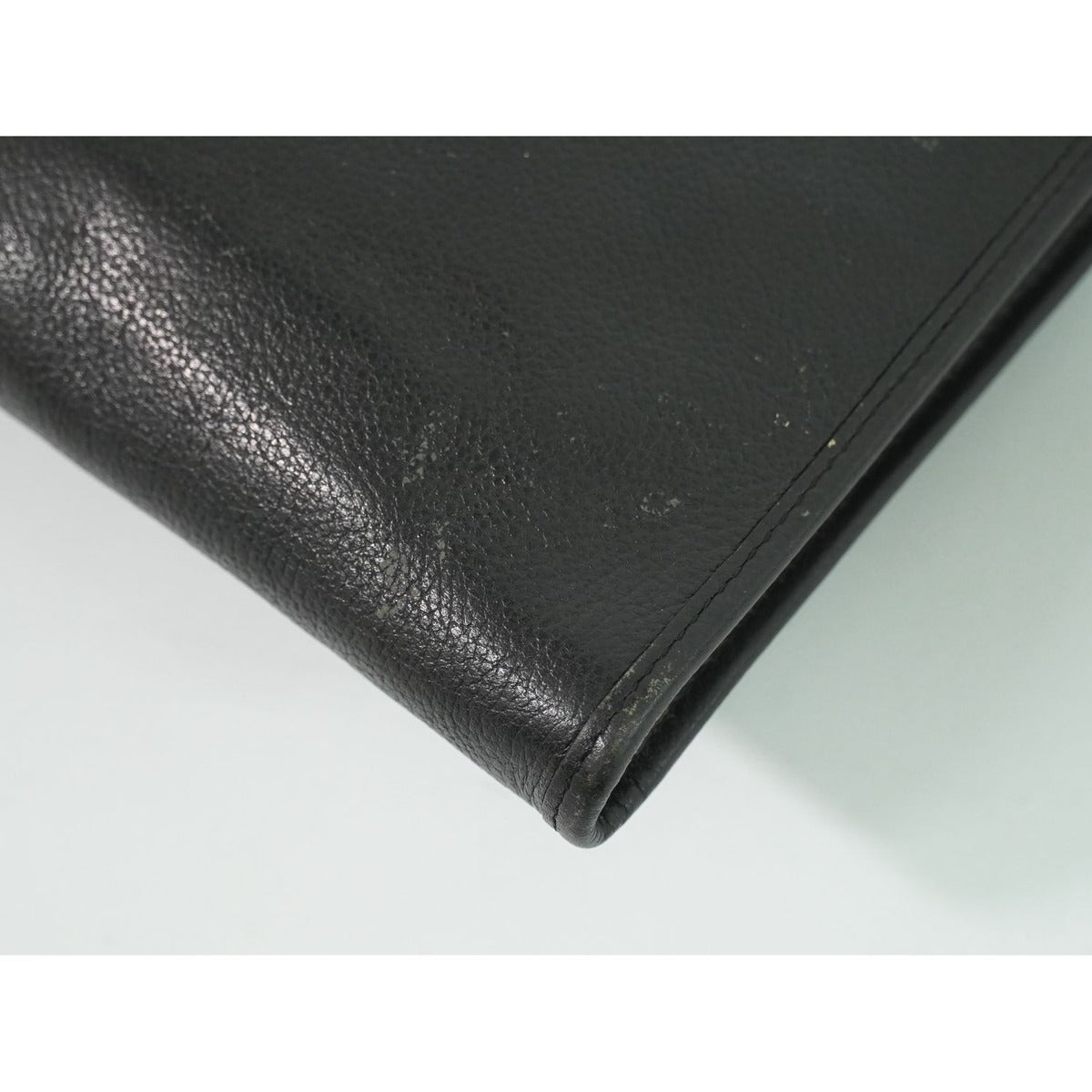 Saint Laurent Yves YSL Leather Shoulder Bag Pochette Black — view 7
