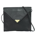 Saint Laurent Yves YSL Leather Shoulder Bag Pochette Black