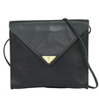 Saint Laurent Yves YSL Leather Shoulder Bag Pochette Black