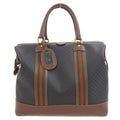 Gucci 90's Vintage Sherry Line Micro GG Jacquard Leather Box Calf