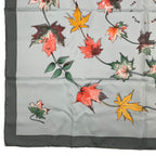 Hermes Carre 90 Scarf 100% Silk A Walk In The Park Maple Leaf Green Box — view 5