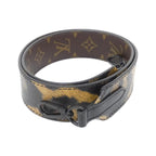 Louis Vuitton Monogram Shoulder Strap Brown Marron Black