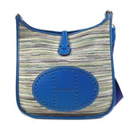 Hermes Shoulder Bag Evelyne 1 Leather Blue