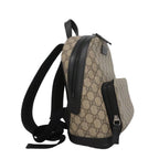 Gucci Backpack GG Supreme Brown Black Silver — view 2