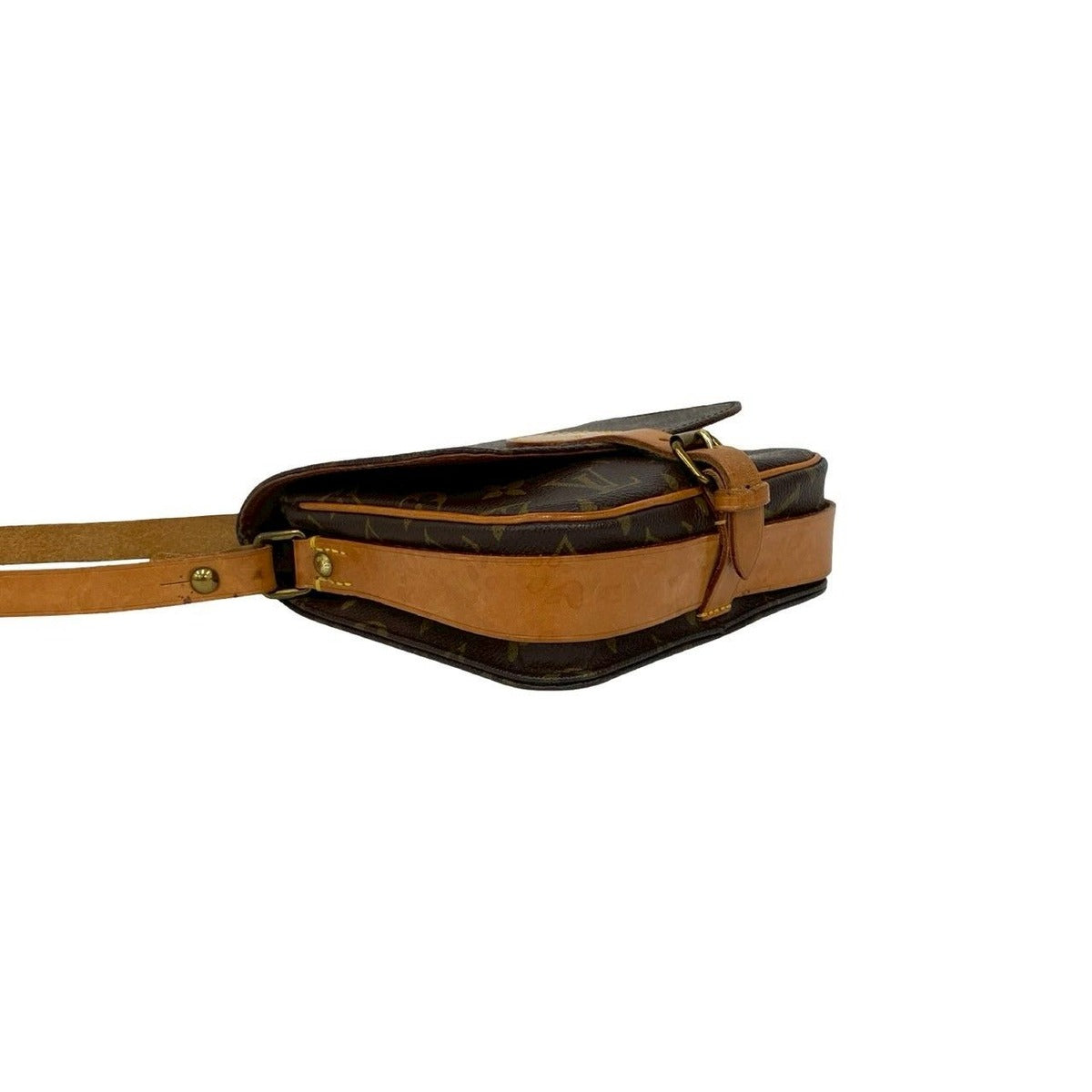 Louis Vuitton Vintage Saint Cloud Monogram Leather Shoulder Bag — view 7