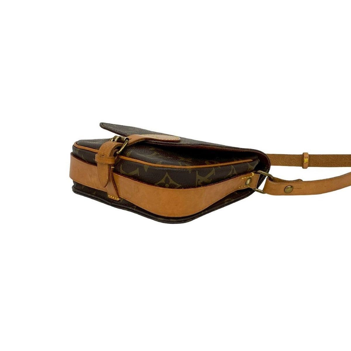 Louis Vuitton Vintage Saint Cloud Monogram Leather Shoulder Bag — view 8