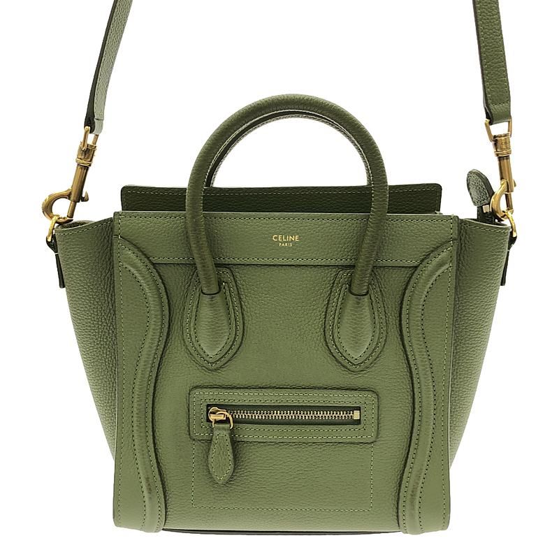 Celine Nano Luggage Handbag 15 lk Khaki — view 4