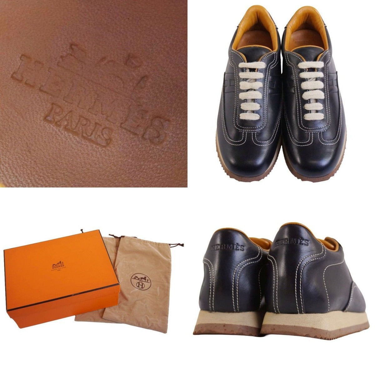 Hermes Sneakers Low Cut Logo Quick Leather — view 9