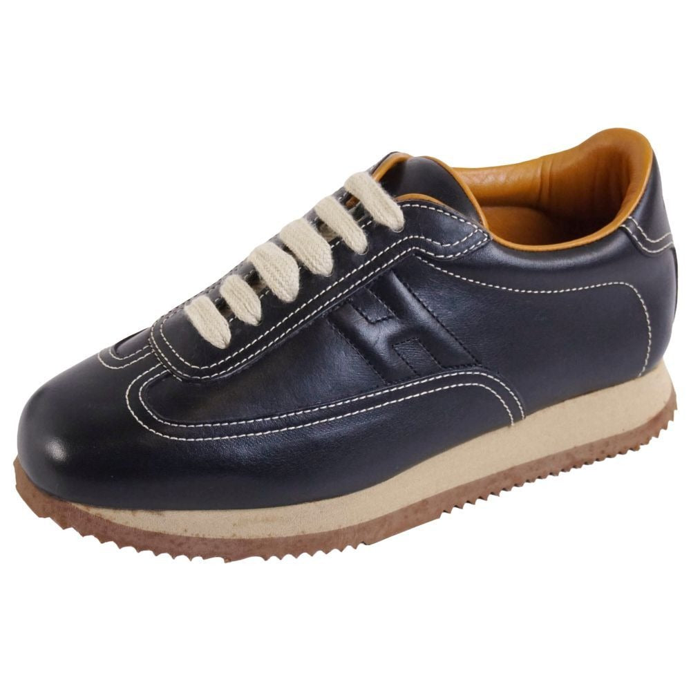 Hermes Sneakers Low Cut Logo Quick Leather