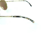 Chanel CC Logo Boston Mirror Lens Sunglasses Gold Marble 55 18 140 — view 9