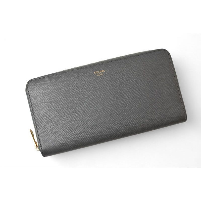 Celine Wallet Long Large Zipped Calfskin Gray 10 B553 el.09 — view 2