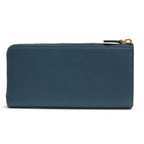Prada Long Wallet Men Leather Light Blue 1 M1183 — view 2