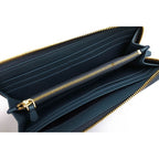Prada Long Wallet Men Leather Light Blue 1 M1183 — view 5