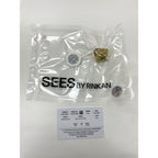 Gucci Michele Era Lion Head Stone Ring Gold Clear — view 9