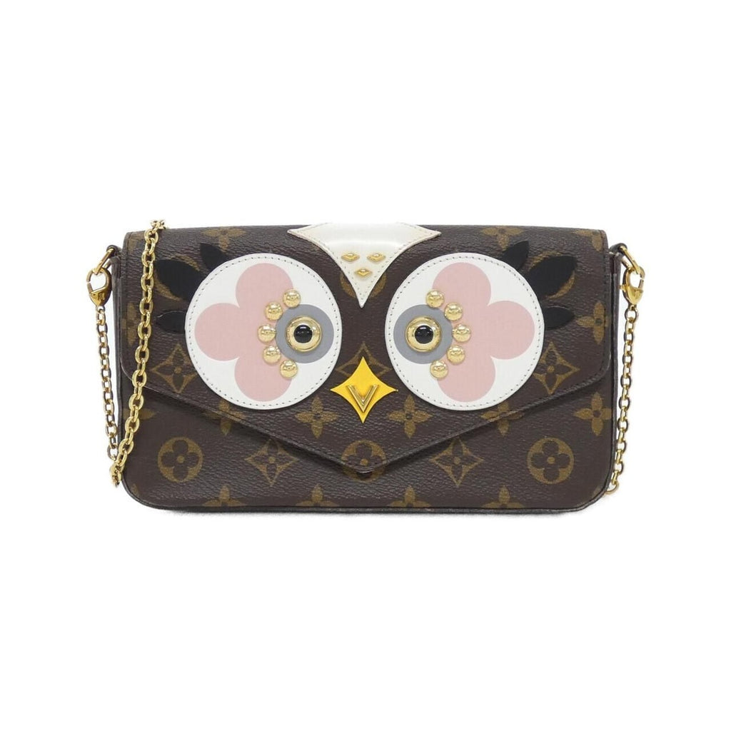 Louis Vuitton Monogram Pochette Felicie Shoulder Bag Brown Marron