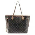 Louis Vuitton Neverfull MM Monogram Tote Brown