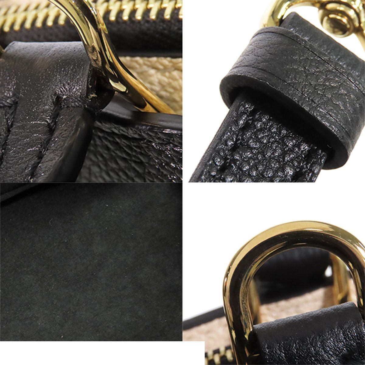 Louis Vuitton Petit Palais Black Beige Monogram Empreinte 2-Way Shoulder Bag — view 8