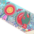 Hermes Twill Pony Pit Stop Silk Cles Pink Green Scarf — view 4