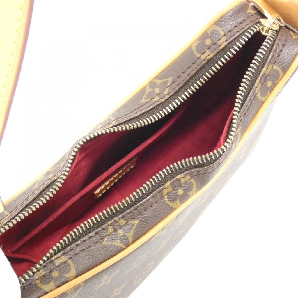 Louis Vuitton Monogram Pochette Croissant Shoulder Bag Brown Marron — view 7