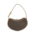 Louis Vuitton Monogram Pochette Croissant Shoulder Bag Brown Marron
