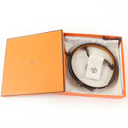 Hermes Pop 15 Veau Epsom Silver Belt Black 75 Box Storage — view 2