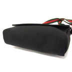 Gucci Shoulder Bag Sherry Line Messenger Black Techno Canvas Leather — view 3