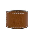 Loewe Bracelet Brown Anagram Leather