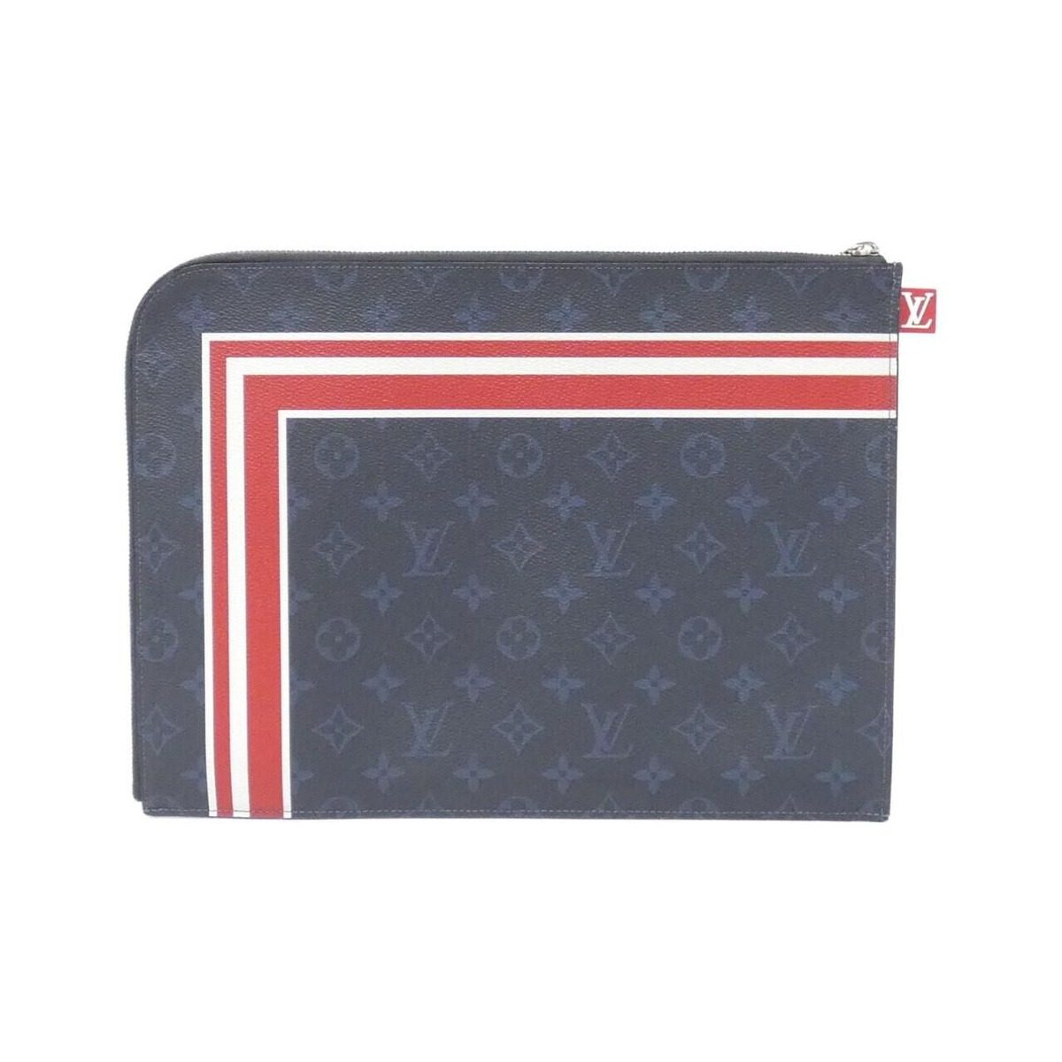 Louis Vuitton Monogram Cobalt Pochette Jour GM Clutch — view 2