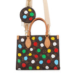Louis Vuitton Handbag Monogram Painted Dot LV YK On The Go PM 2-Way Shoulder