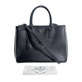 Prada 1 Ba274 2-Way Bag Saffiano Tote Black