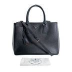 Prada 1 Ba274 2-Way Bag Saffiano Tote Black