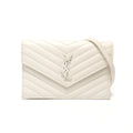 Saint Laurent Yves Shoulder Bag Cassandra Silver
