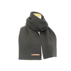 Prada 100% Wool Scarf Dark Gray Az5307 — view 2