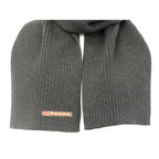 Prada 100% Wool Scarf Dark Gray Az5307 — view 3