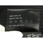 Prada 100% Wool Scarf Dark Gray Az5307 — view 5