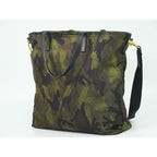Prada Camouflage Pattern 2-Way Shoulder Bag Handbag Nylon Khaki Black — view 2