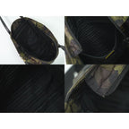 Prada Camouflage Pattern 2-Way Shoulder Bag Handbag Nylon Khaki Black — view 8