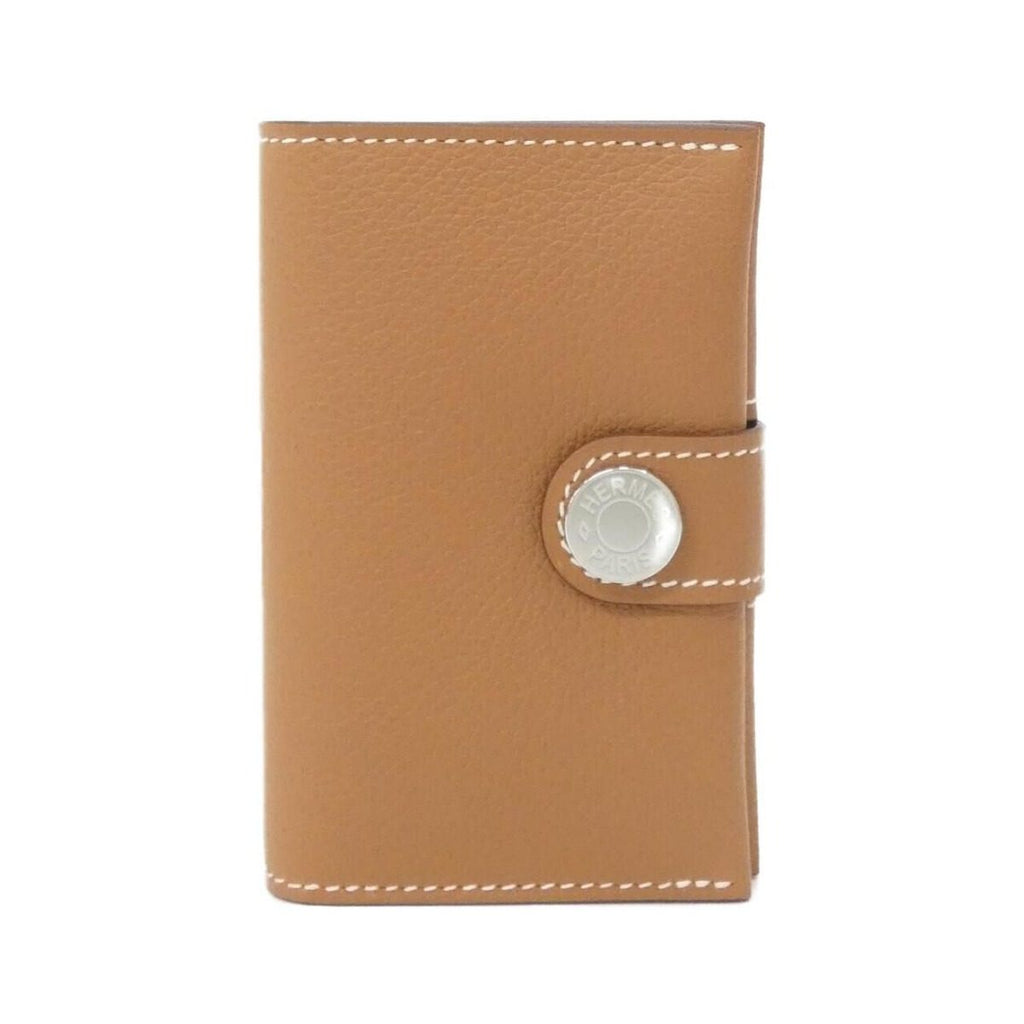 Hermes Card Case Card Holders Gold