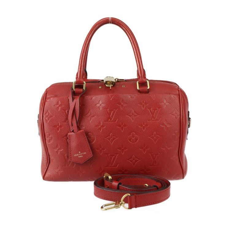 Louis Vuitton Speedy 25 Bandouliere Handbag Leather Three's