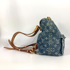 Louis Vuitton Backpack Ado PM Monogram Denim Canvas Blue — view 3