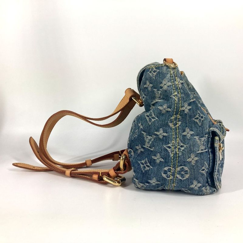 Louis Vuitton Backpack Ado PM Monogram Denim Canvas Blue — view 3