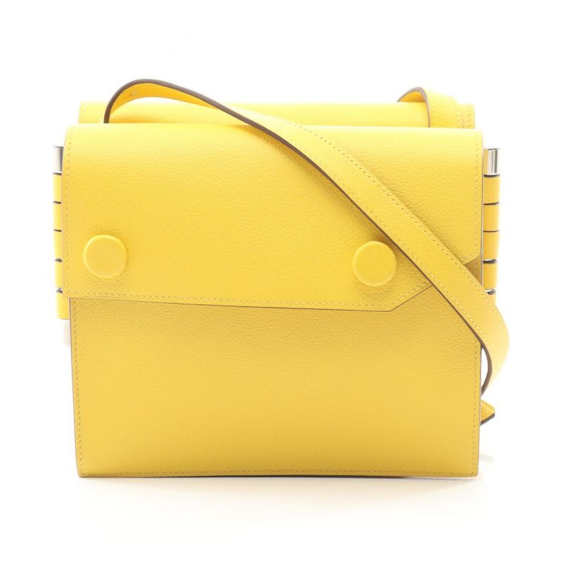 Hermes Shoulder Bag Twins ck Jaune Ambre Leather