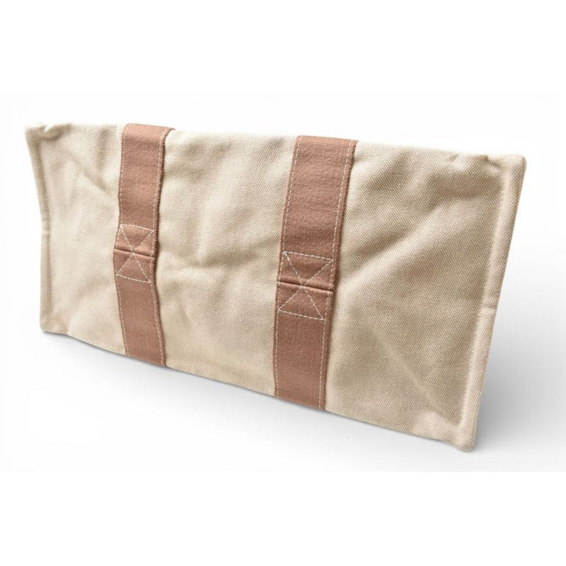 Hermes Tote Bora Cabas Doplage GM Palladium Canvas Beige — view 8
