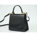 Gucci Lady Lock 2-Way Shoulder Bag Handbag Pochette Leather Black — view 2