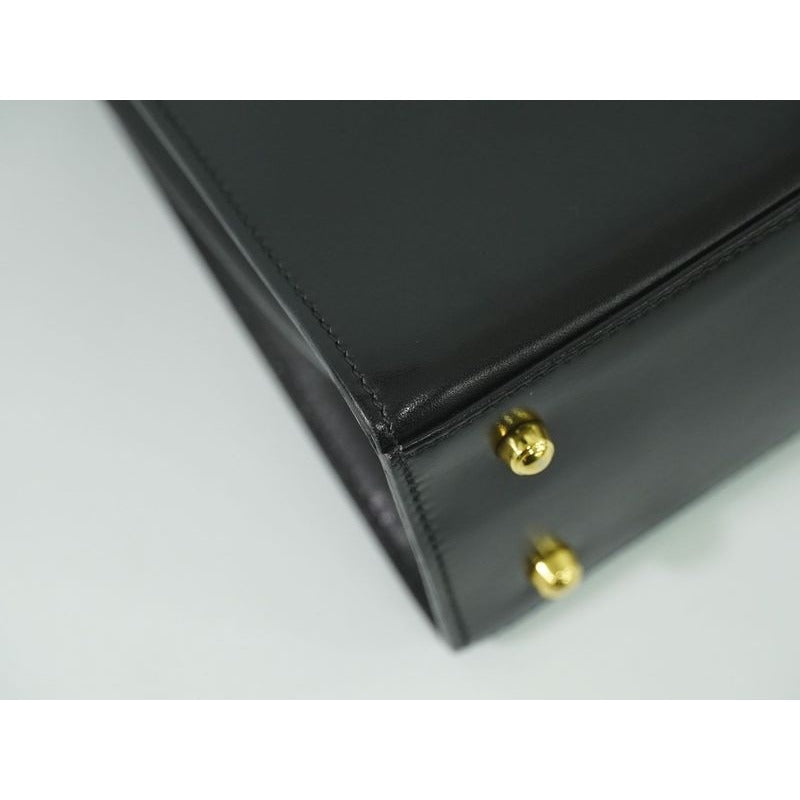 Gucci Lady Lock 2-Way Shoulder Bag Handbag Pochette Leather Black — view 5