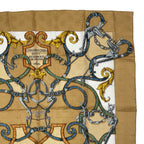 Hermes Scarf Silk Carre 90 L'instrvction du Roy Imperial Studies Beige — view 3