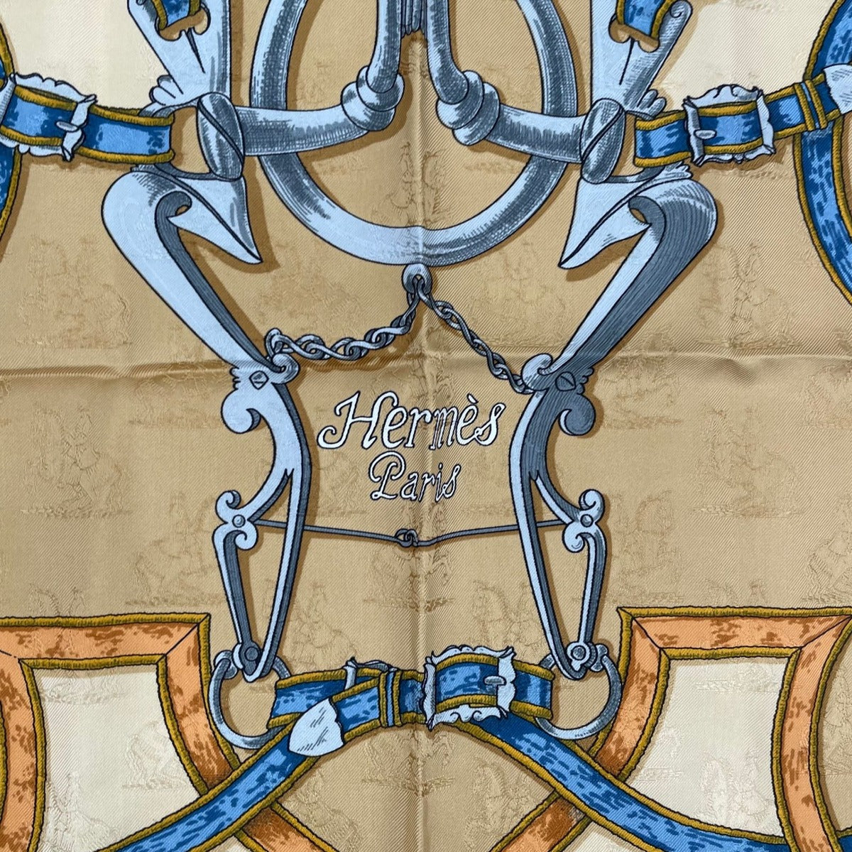 Hermes Scarf Silk Carre 90 L'instrvction du Roy Imperial Studies Beige — view 7